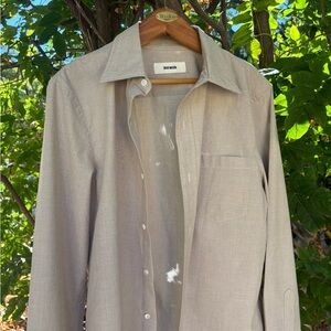 *Brand New* Buck Mason Oatmeal Button-Up Shirt